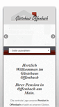 Mobile Screenshot of gaestehaus-offenbach.de